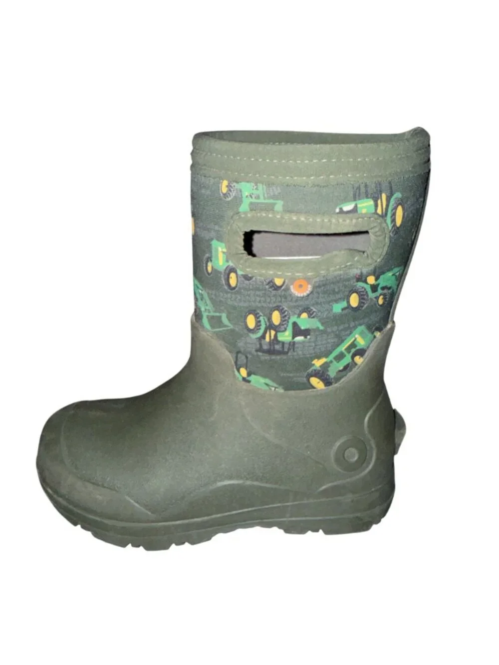 Bogs York Seamless Tractors Green Waterproof Snow Rain Boots Boys 11 -22 F Green